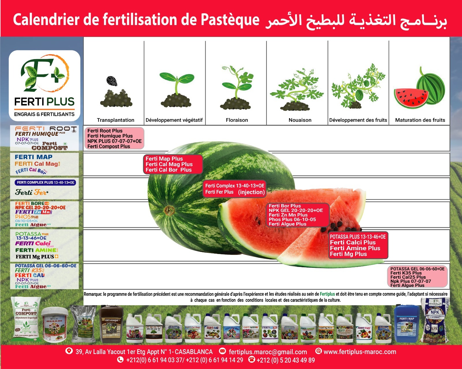 Calendriers fertilisation - Ferti Plus 2024 - 01