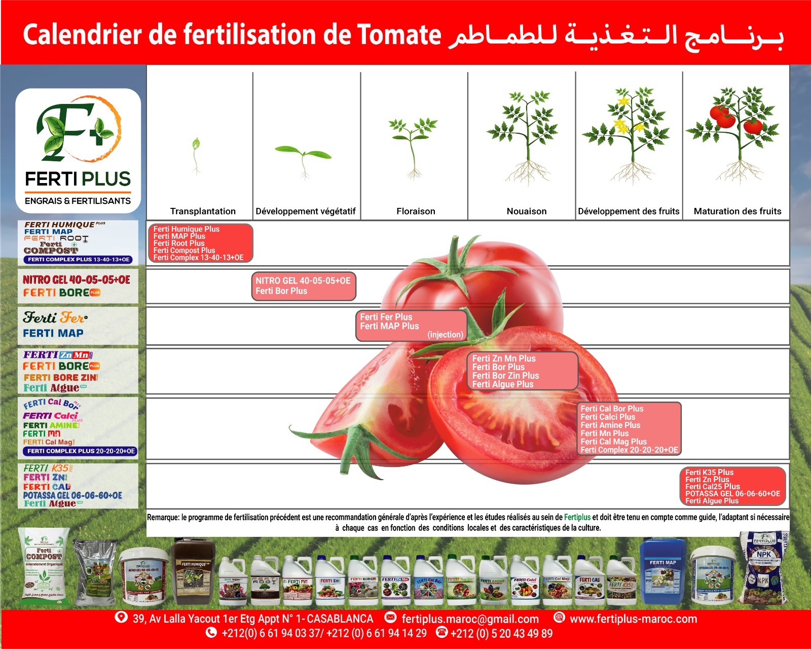 Calendriers fertilisation - Ferti Plus 2024 - 07