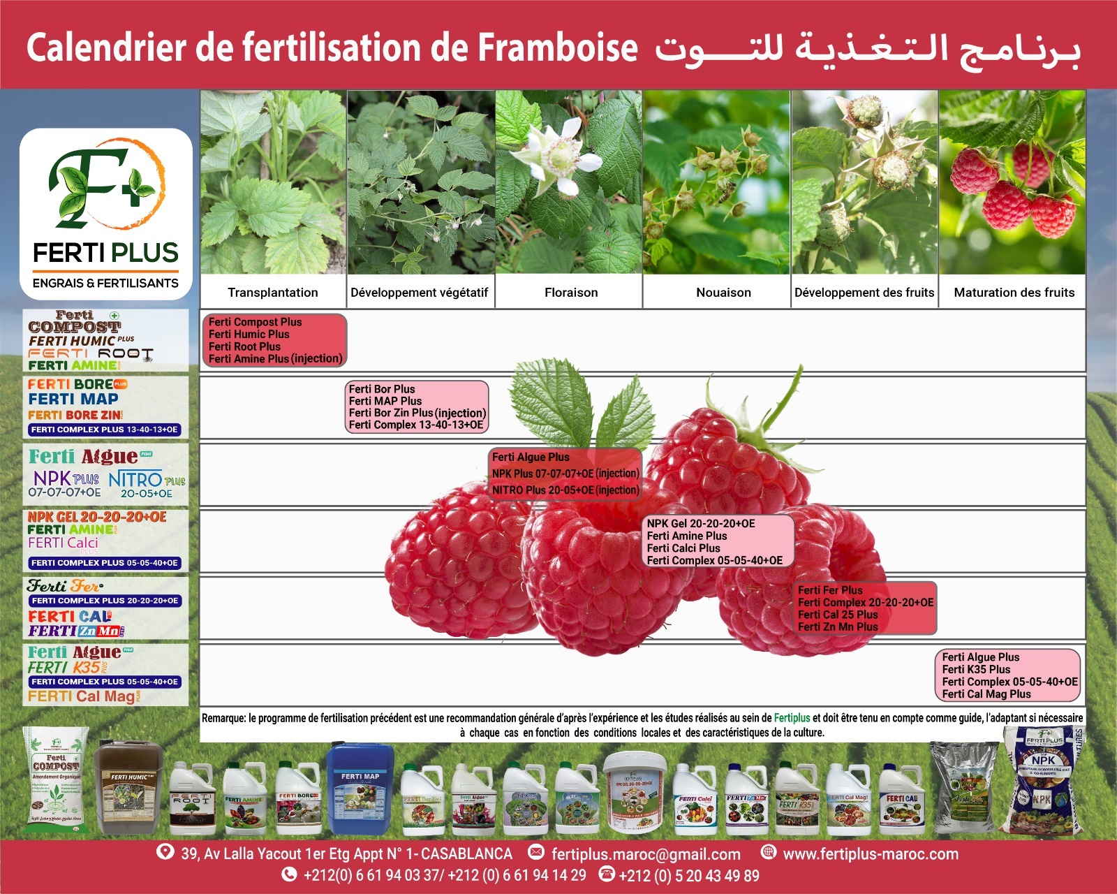 Calendriers fertilisation - Ferti Plus 2024 - 11