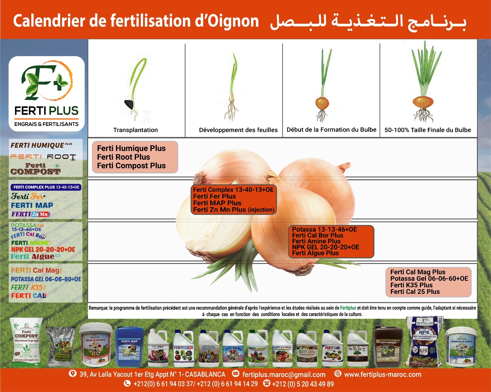 Calendriers fertilisation - Ferti Plus 2024 - 14
